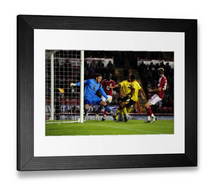 Framed Print : Bristol City vs. Watford: A Football Showdown - Season 10-11 Framed Print : Bristol City vs. Watford: A Football Showdown - Season 10-11