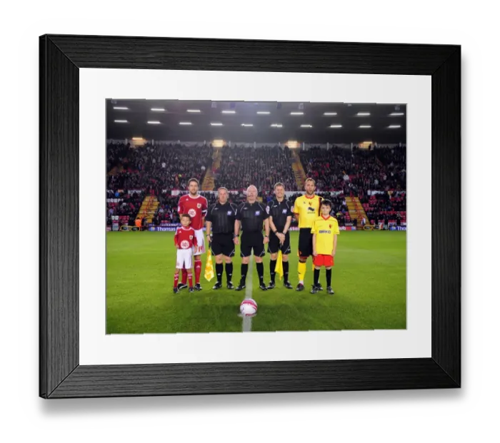 Framed Print : Bristol City vs. Watford: A Football Showdown - Season 10-11 Framed Print : Bristol City vs. Watford: A Football Showdown - Season 10-11