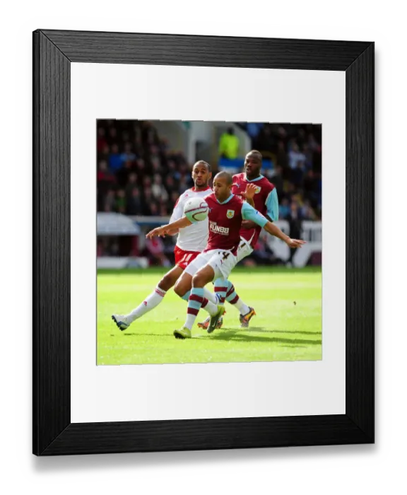 Framed Print : Battling for Supremacy: Haynes vs. Mears in Burnley vs. Bristol City Championship Clash, 2010 Framed Print : Battling for Supremacy: Haynes vs. Mears in Burnley vs. Bristol City Championship Clash, 2010