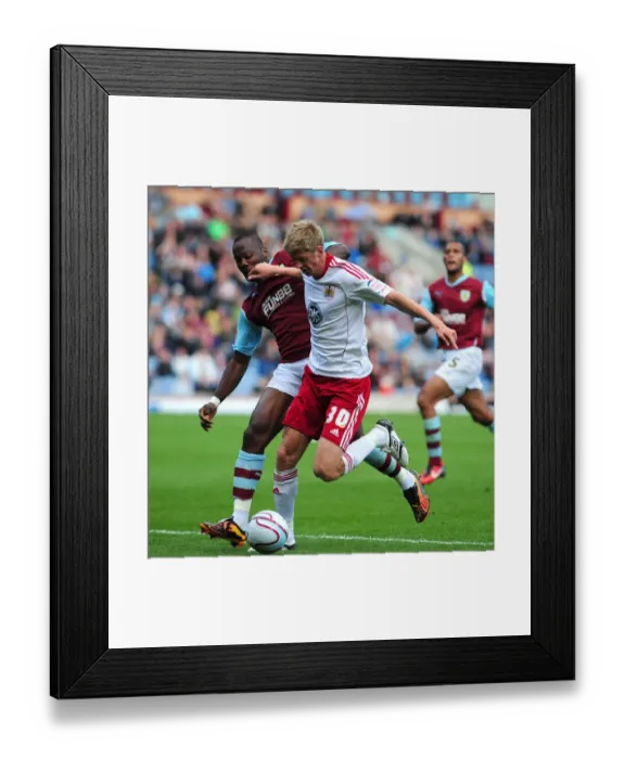 Framed Print : Burnley vs. Bristol City: Jon Stead Foul by Andre Bikey - Championship Football Match, Turf Moor, 2010 Framed Print : Burnley vs. Bristol City: Jon Stead Foul by Andre Bikey - Championship Football Match, Turf Moor, 2010