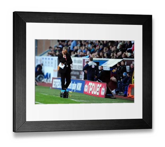 Framed Print : Keith Millen's Debut: Bristol City at Burnley, Championship 2010 - Turf Moor Showdown