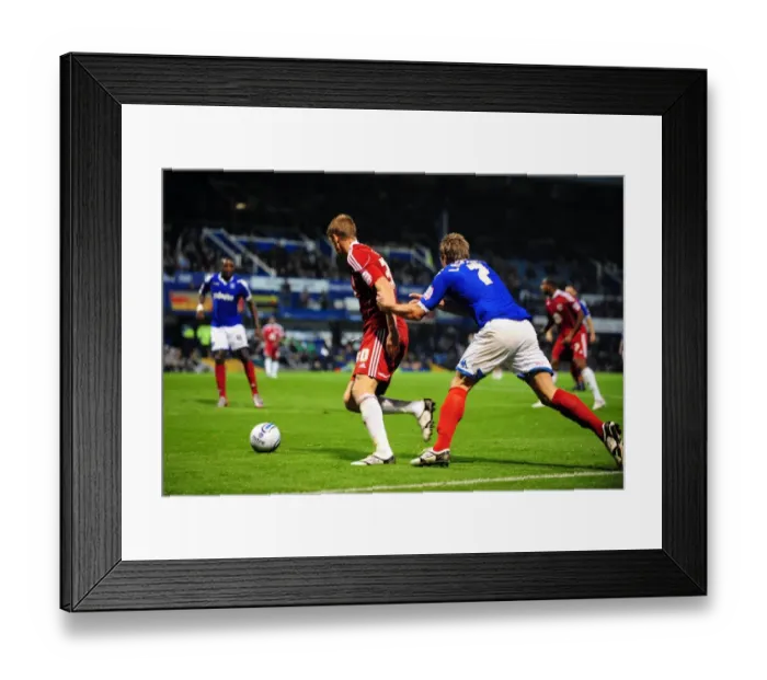 Framed Print : Penalty Controversy: Jon Stead Halted in the Box – Portsmouth vs. Bristol City (2010) Framed Print : Penalty Controversy: Jon Stead Halted in the Box – Portsmouth vs. Bristol City (2010)