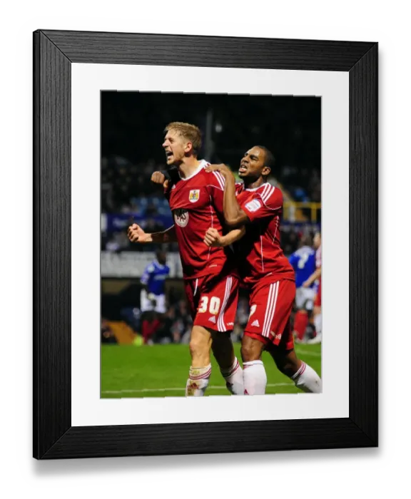 Framed Print : Jon Stead's Euphoric Goal Celebration: Portsmouth vs. Bristol City, Championship 2010 Framed Print : Jon Stead's Euphoric Goal Celebration: Portsmouth vs. Bristol City, Championship 2010