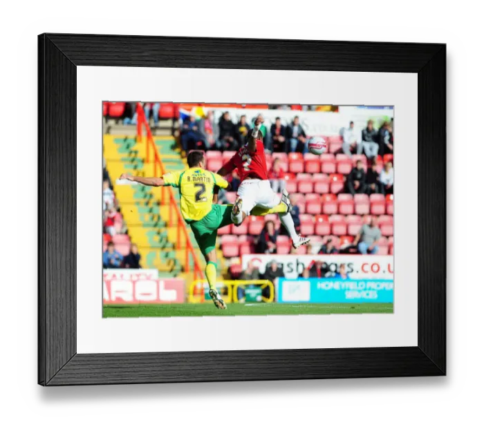 Framed Print : Bristol City vs. Norwich City: A Football Rivalry - Season 10-11