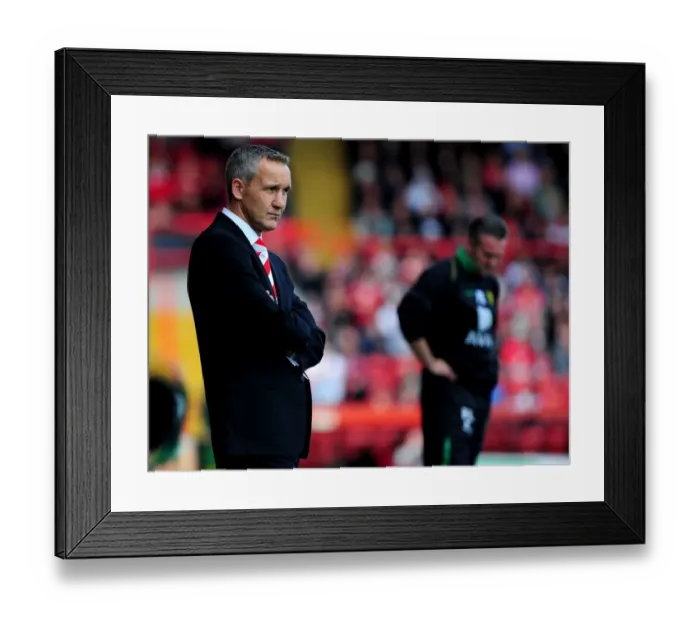 Framed Print : Clash of Titans: Bristol City vs. Norwich City - Season 10-11