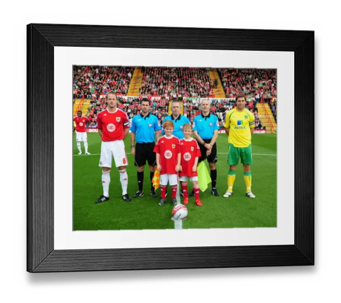 Framed Print : Bristol City vs. Norwich City: A Football Rivalry - Season 10-11