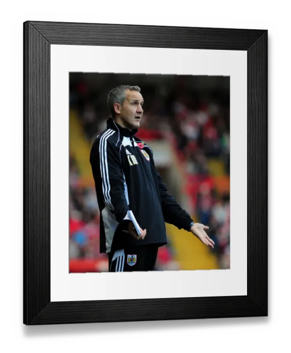 Framed Print : Keith Milen Leads Bristol City Against Preston North End in Championship Clash at Ashton Gate Stadium (06 / 11 / 2010) Framed Print : Keith Milen Leads Bristol City Against Preston North End in Championship Clash at Ashton Gate Stadium (06 / 11 / 2010)