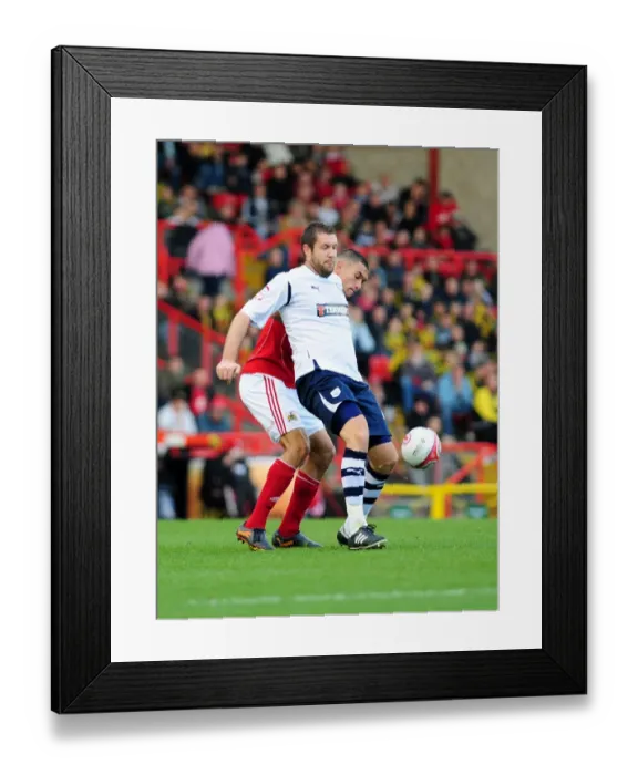Framed Print : Battling for Supremacy: Caulker vs. Parkin in the Championship Clash between Bristol City and Preston North End Framed Print : Battling for Supremacy: Caulker vs. Parkin in the Championship Clash between Bristol City and Preston North End
