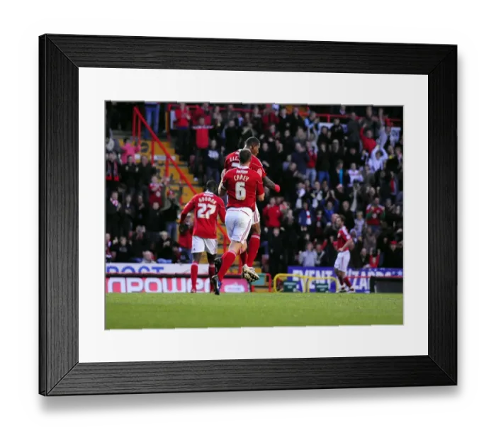 Framed Print : Marvin Elliott's Thrilling Goal Celebration: Bristol City vs. Preston North End, Championship Match, 2010 Framed Print : Marvin Elliott's Thrilling Goal Celebration: Bristol City vs. Preston North End, Championship Match, 2010