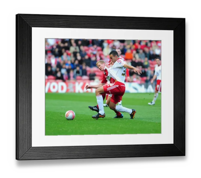 Framed Print : Season 10-11: Middlesbrough vs. Bristol City - The Intense Football Rivalry: A Clash of Titans