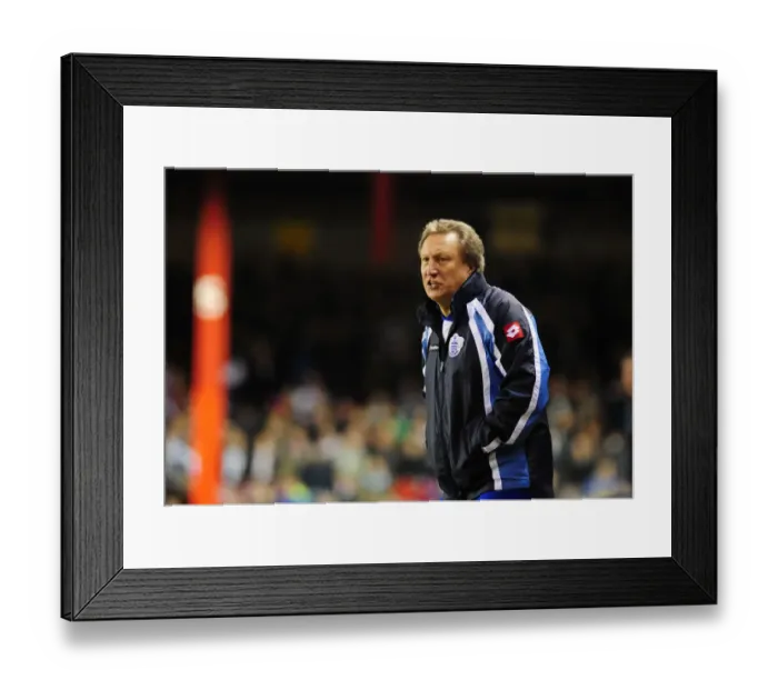 Framed Print : Neil Warnock Leads QPR at Ashton Gate: Bristol City vs QPR, Npower Championship, 22 / 10 / 2010