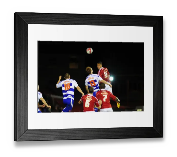 Framed Print : Steven Caulker in Action: Bristol City vs. QPR, Npower Championship, Ashton Gate, 22 / 10 / 2010