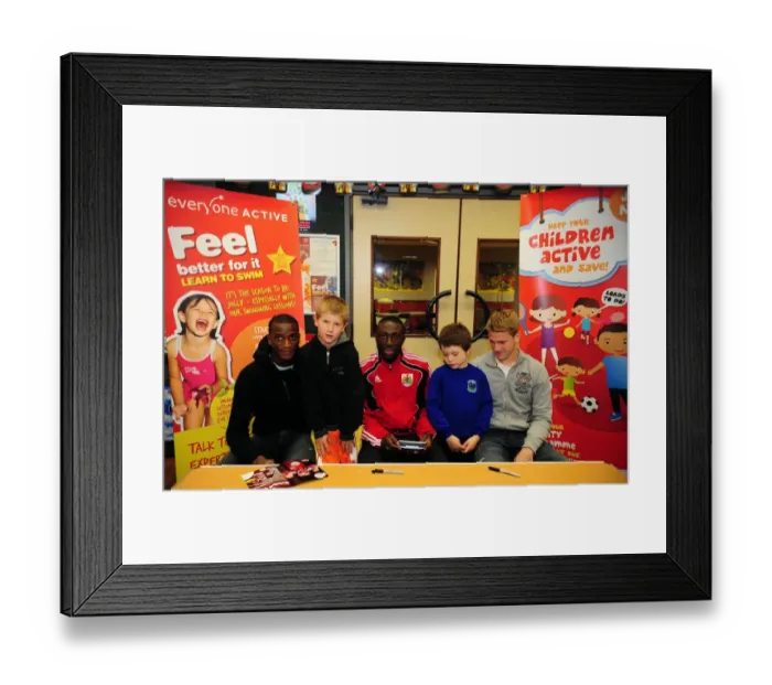 Framed Print : Meet the Stars of Bristol City FC: Up Close with Redz
