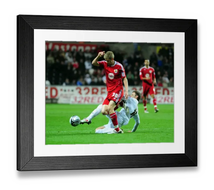Framed Print : Orlandi vs Stead: Intense Championship Clash at Swansea's Liberty Stadium (Swansea City vs Bristol City, 10 / 11 / 2010) Framed Print : Orlandi vs Stead: Intense Championship Clash at Swansea's Liberty Stadium (Swansea City vs Bristol City, 10 / 11 / 2010)