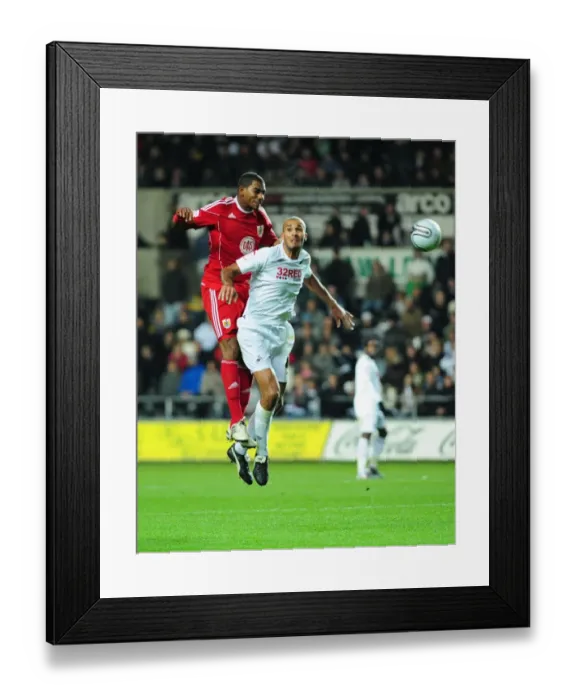 Framed Print : Marvin Elliott Claims Aerial Victory: Swansea City vs. Bristol City, Championship 2010 Framed Print : Marvin Elliott Claims Aerial Victory: Swansea City vs. Bristol City, Championship 2010