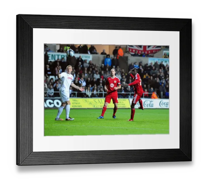 Framed Print : Adomah's Near-Miss: Swansea City vs. Bristol City (10 / 11 / 2010)