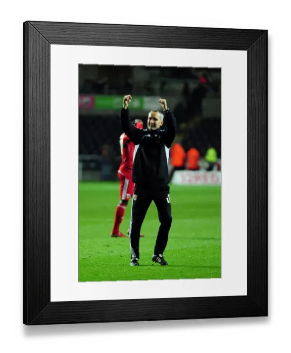 Framed Print : Keith Milen's Championship Triumph: Celebrating with Bristol City at Swansea City's Liberty Stadium (10 / 11 / 2010) Framed Print : Keith Milen's Championship Triumph: Celebrating with Bristol City at Swansea City's Liberty Stadium (10 / 11 / 2010)