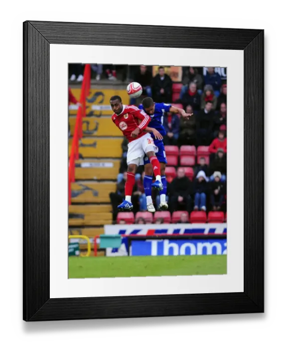Framed Print : Football Rivalry: Bristol City vs Leicester City - Season 10-11