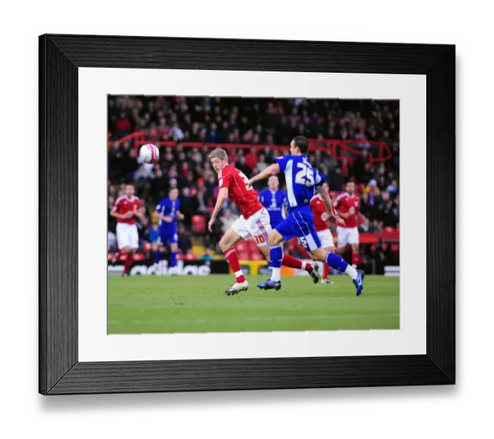 Framed Print : Bristol City vs. Leicester City: 2010-11 Season Showdown - A Football Rivalry Unfolds