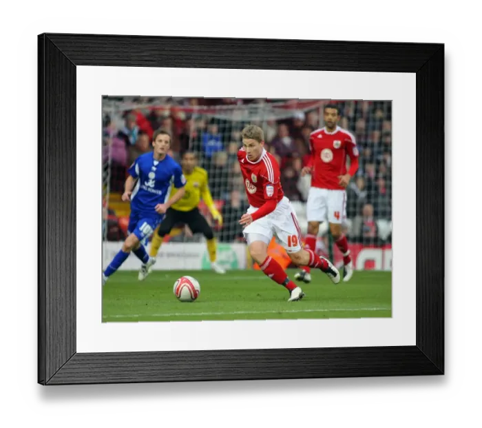 Framed Print : Bristol City vs. Leicester City: 2010-11 Season Showdown - A Football Rivalry Unfolds