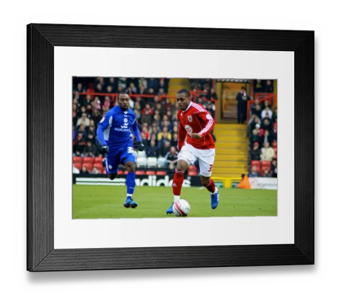 Framed Print : Bristol City vs. Leicester City: 2010-11 Season Showdown - A Football Rivalry Unfolds