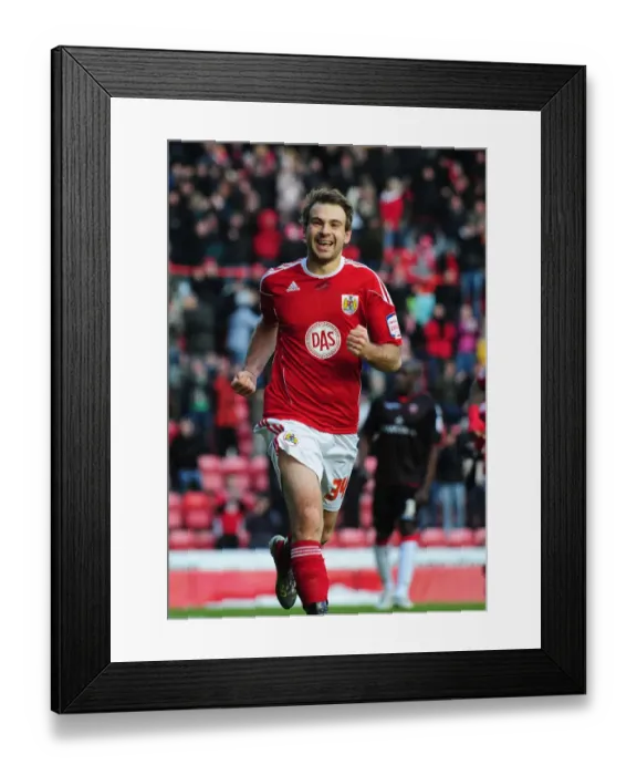 Framed Print : Brett Pitman's Double: Championship Glory for Bristol City vs. Sheffield United (Nov 27, 2010) Framed Print : Brett Pitman's Double: Championship Glory for Bristol City vs. Sheffield United (Nov 27, 2010)