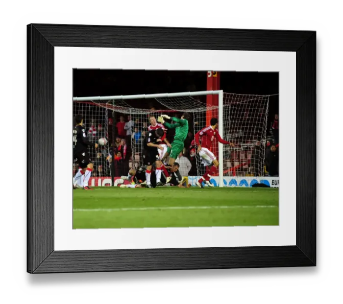Framed Print : Championship Showdown at Ashton Gate: Jamie McAllister's Precise Corner Seals Victory for Bristol City over Sheffield United - 27 / 11 / 2010 Framed Print : Championship Showdown at Ashton Gate: Jamie McAllister's Precise Corner Seals Victory for Bristol City over Sheffield United - 27 / 11 / 2010