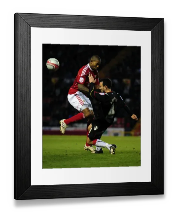 Framed Print : Battling for Supremacy: Marvin Elliott vs. Leon Britton in the Bristol City vs. Sheffield United Championship Clash at Ashton Gate Stadium (November 2010) Framed Print : Battling for Supremacy: Marvin Elliott vs. Leon Britton in the Bristol City vs. Sheffield United Championship Clash at Ashton Gate Stadium (November 2010)