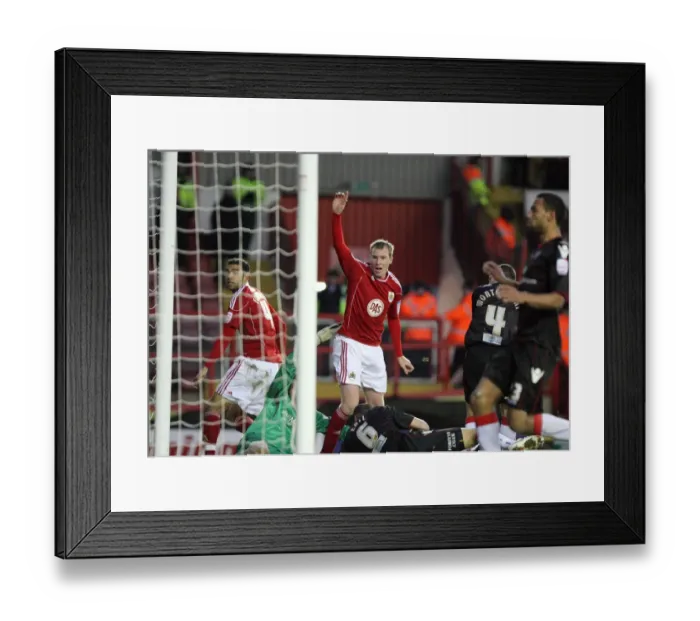 Framed Print : Bristol City vs Sheffield United: A Football Showdown - Season 10-11 Framed Print : Bristol City vs Sheffield United: A Football Showdown - Season 10-11