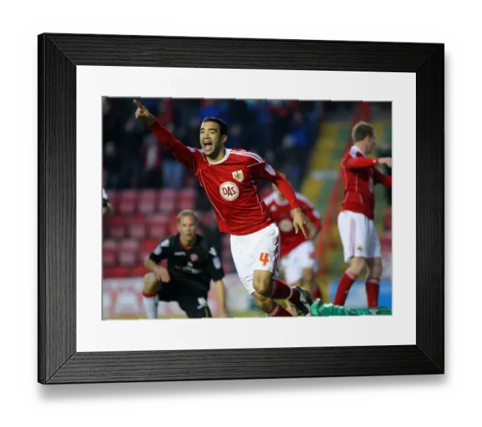 Framed Print : Bristol City vs Sheffield United: A Football Showdown - Season 10-11