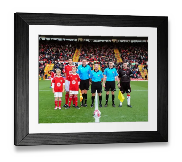 Framed Print : Bristol City vs. Sheffield United: A Football Showdown - Season 10-11