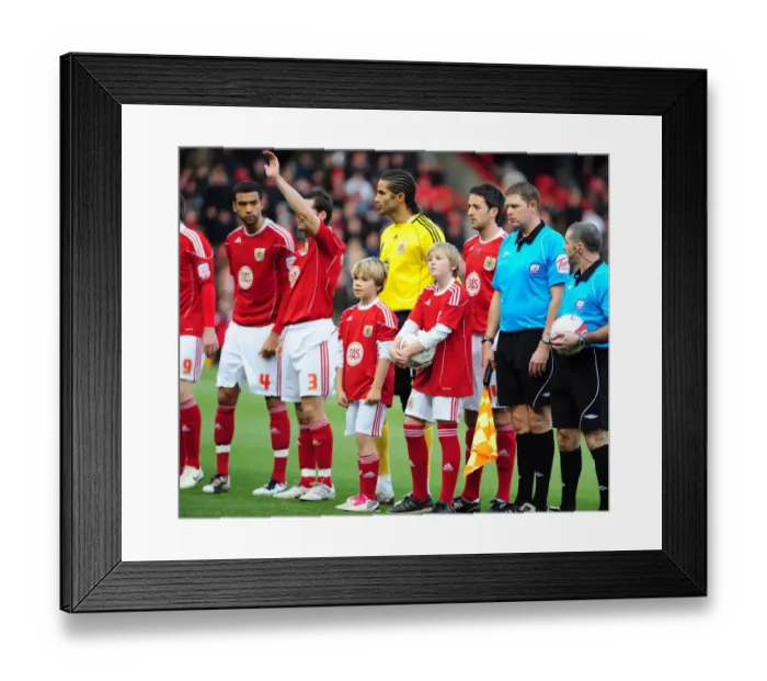 Framed Print : Bristol City vs Sheffield United: A Football Showdown - Season 10-11 Framed Print : Bristol City vs Sheffield United: A Football Showdown - Season 10-11