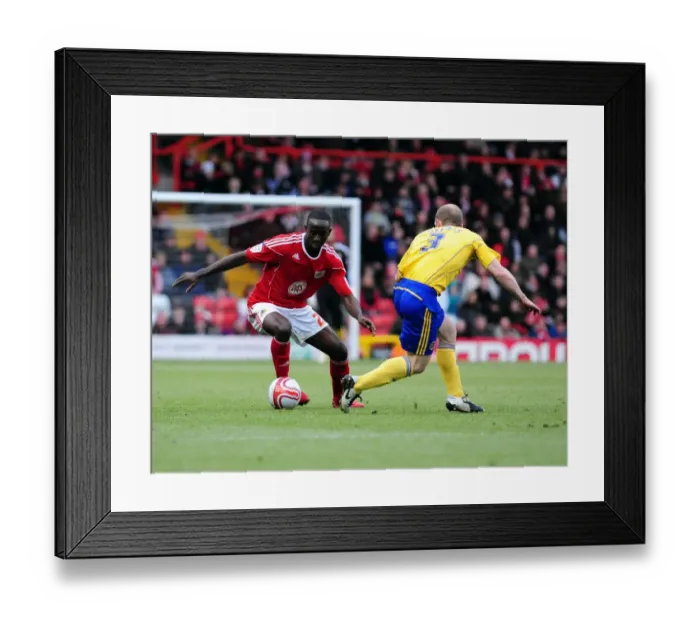 Framed Print : Adomah's Winning Moment: Bristol City vs. Derby County, Championship 2010 Framed Print : Adomah's Winning Moment: Bristol City vs. Derby County, Championship 2010