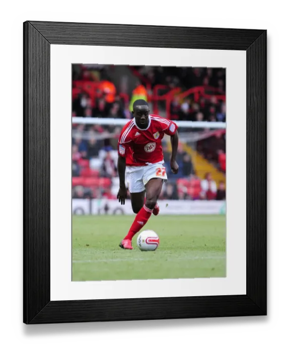 Framed Print : Adomah in Action: Bristol City vs. Derby County, Championship Football Match, Ashton Gate Stadium (11-12-2010) Framed Print : Adomah in Action: Bristol City vs. Derby County, Championship Football Match, Ashton Gate Stadium (11-12-2010)