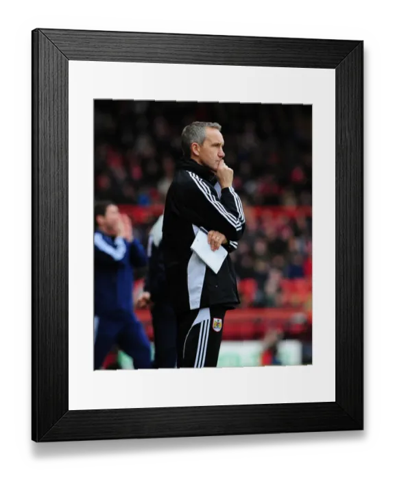 Framed Print : Keith Miljen Leads the Charge: Championship Showdown between Bristol City and Derby County at Ashton Gate Stadium (11 / 12 / 2010) Framed Print : Keith Miljen Leads the Charge: Championship Showdown between Bristol City and Derby County at Ashton Gate Stadium (11 / 12 / 2010)