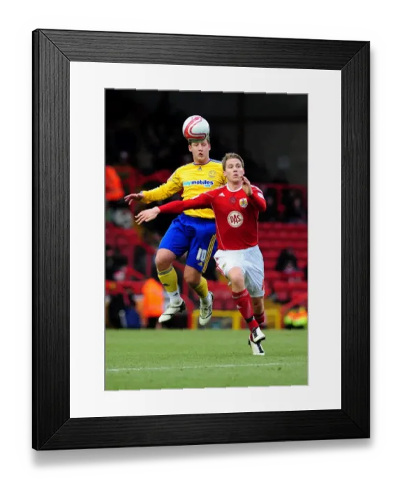 Framed Print : Championship Showdown: Ribeiro vs. Commons - A Battle for Ball Supremacy (Bristol City vs. Derby County, 11-12-2010) Framed Print : Championship Showdown: Ribeiro vs. Commons - A Battle for Ball Supremacy (Bristol City vs. Derby County, 11-12-2010)