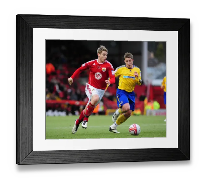 Framed Print : Bristol City vs Derby County: A Championship Showdown - Ribeiro vs Commons (11 / 12 / 2010) Framed Print : Bristol City vs Derby County: A Championship Showdown - Ribeiro vs Commons (11 / 12 / 2010)