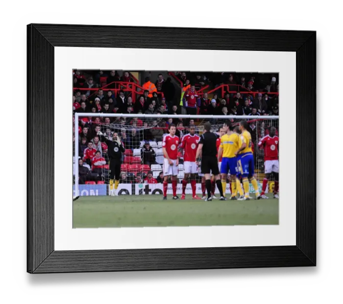 Framed Print : David James Saves Penalty: Tense Moment at Ashton Gate as Bristol City and Derby County Face Off in Championship Football Match