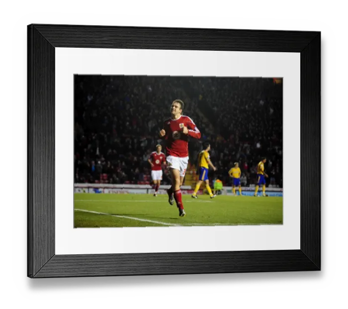Framed Print : Brett Pitman's Euphoric Goal: A Championship Moment for Bristol City vs. Derby County (11 / 12 / 2010) Framed Print : Brett Pitman's Euphoric Goal: A Championship Moment for Bristol City vs. Derby County (11 / 12 / 2010)