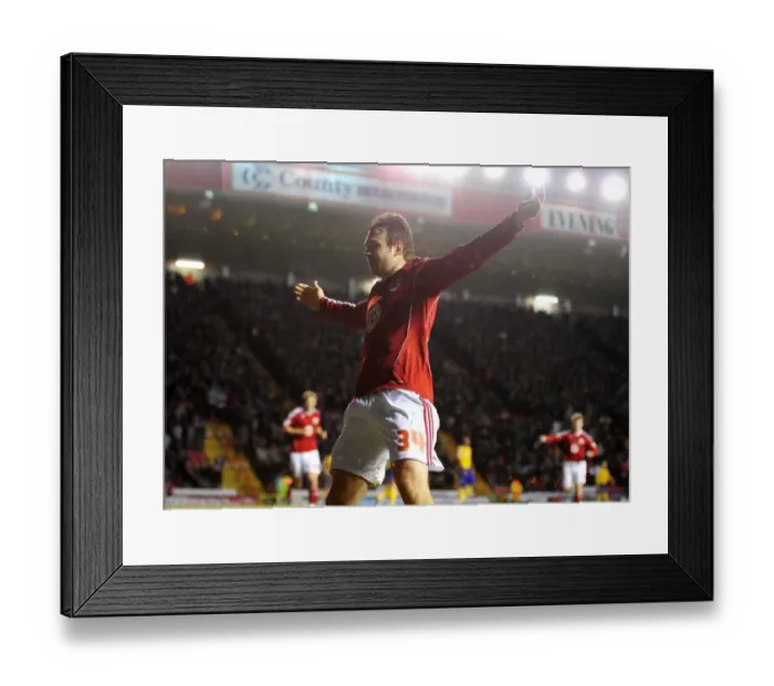 Framed Print : Brett Pitman's Euphoric Goal Celebration: Championship Match - Bristol City vs. Derby County (11-12-2010) Framed Print : Brett Pitman's Euphoric Goal Celebration: Championship Match - Bristol City vs. Derby County (11-12-2010)