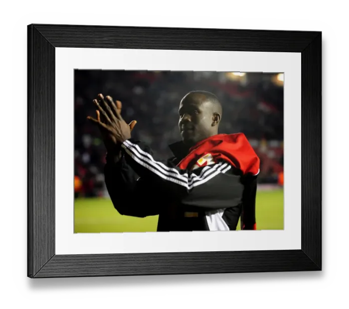 Framed Print : Championship Showdown: Albert Adomah vs Derby County - Bristol City's Star Player at Ashton Gate Stadium (11-12-2010)