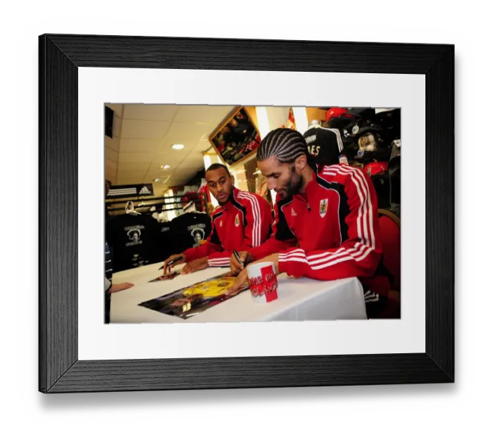Framed Print : New Faces: Player Signing Session, Bristol City FC - Season 10-11 Framed Print : New Faces: Player Signing Session, Bristol City FC - Season 10-11