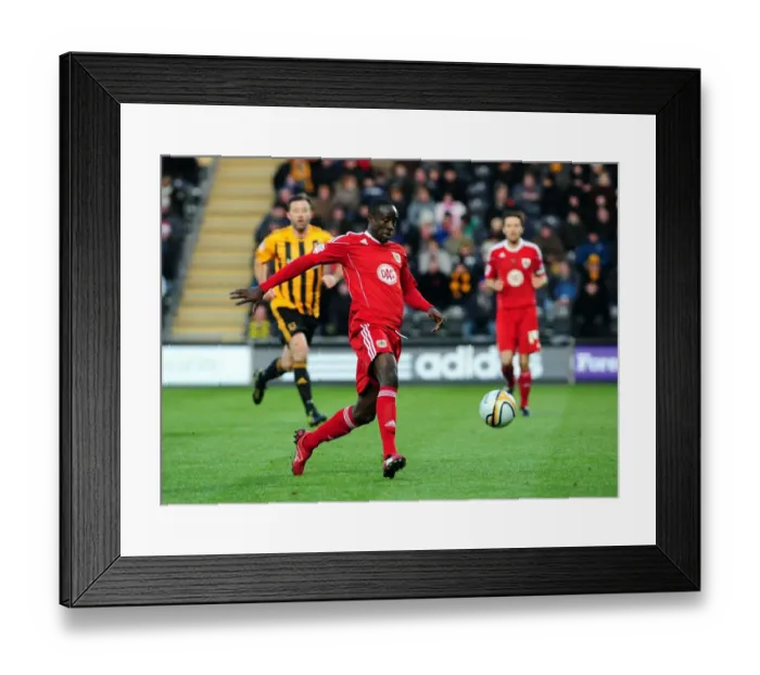 Framed Print : Adomah in Action: Hull City vs. Bristol City Championship Clash (18 / 12 / 2010) Framed Print : Adomah in Action: Hull City vs. Bristol City Championship Clash (18 / 12 / 2010)