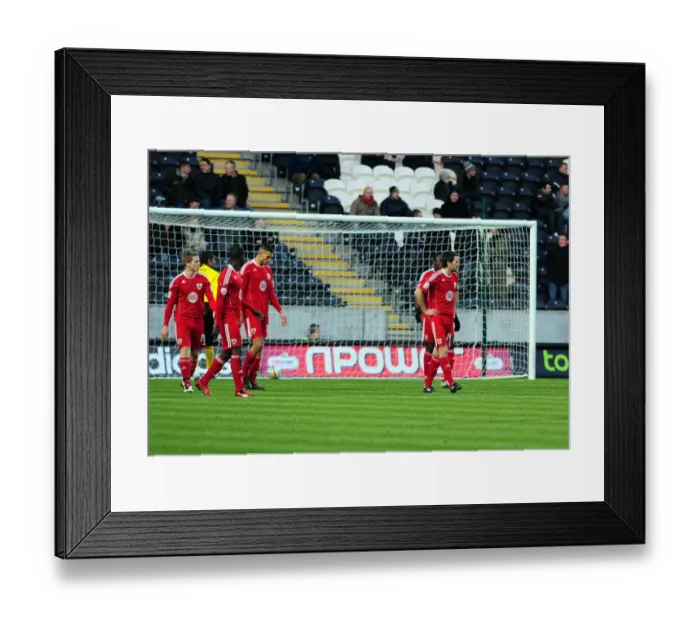 Framed Print : Bristol City Players React After Conceding Early Goal vs Hull City, Championship 2010 Framed Print : Bristol City Players React After Conceding Early Goal vs Hull City, Championship 2010