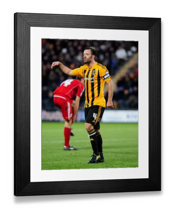 Framed Print : Ian Ashbee of Hull City Clashes with Opponents from Bristol City during the Championship Match, 18 / 12 / 2010 Framed Print : Ian Ashbee of Hull City Clashes with Opponents from Bristol City during the Championship Match, 18 / 12 / 2010