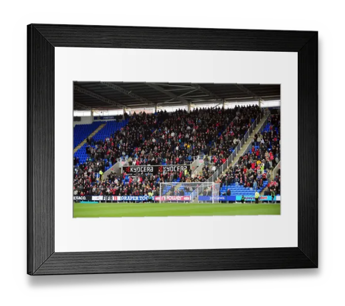 Framed Print : Bristol City Fans in Full Force at Reading's Madejski Stadium, Championship Match, 26 / 12 / 2010 Framed Print : Bristol City Fans in Full Force at Reading's Madejski Stadium, Championship Match, 26 / 12 / 2010