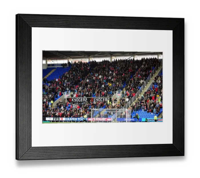 Framed Print : Bristol City Fans in Full Force: Championship Showdown at Reading's Madejski Stadium (December 26, 2010) Framed Print : Bristol City Fans in Full Force: Championship Showdown at Reading's Madejski Stadium (December 26, 2010)