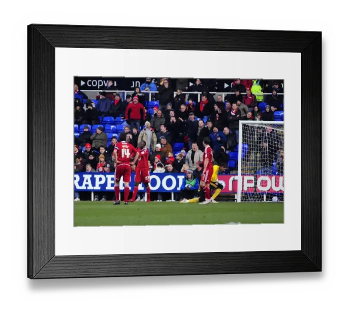 Framed Print : Disappointment and Determination: Bristol City's Reaction at Reading's Madejski Stadium (December 26, 2010)