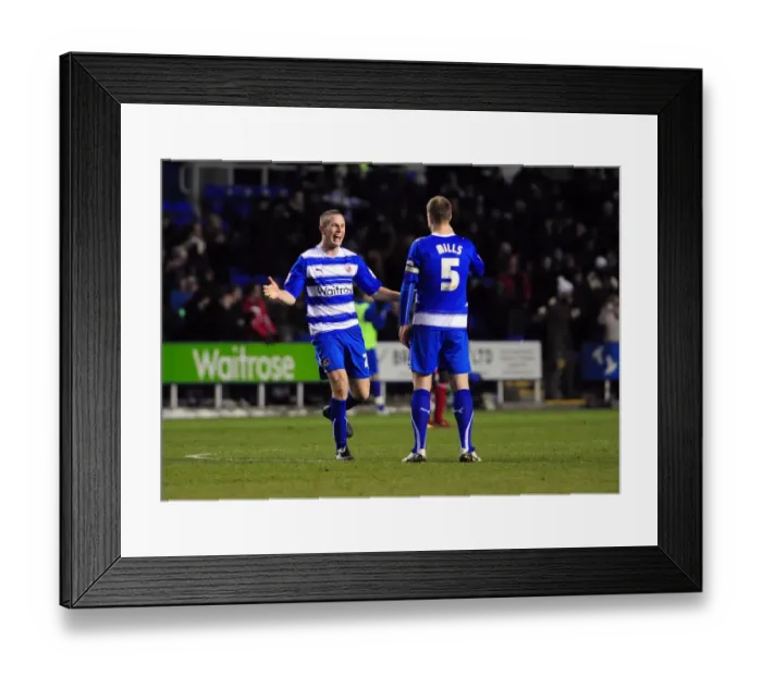 Framed Print : Bristol City's Championship Victory: Celebrating with Matthew Mills of Reading (December 26, 2010) Framed Print : Bristol City's Championship Victory: Celebrating with Matthew Mills of Reading (December 26, 2010)