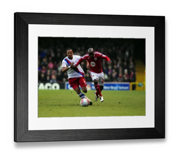 Framed Print : Battling for Championship Glory: Jamal Campbell-Ryce vs. Nathaniel Clyne - Intense Rivalry in the 2010 Bristol City vs. Crystal Palace Championship Clash Framed Print : Battling for Championship Glory: Jamal Campbell-Ryce vs. Nathaniel Clyne - Intense Rivalry in the 2010 Bristol City vs. Crystal Palace Championship Clash